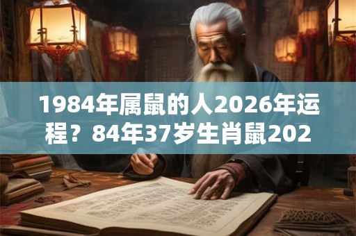 1984年属鼠的人2026年运程?84年37岁生肖鼠2026年运势 1984年属鼠的人2026年运程?84年37岁生肖鼠2026年运势