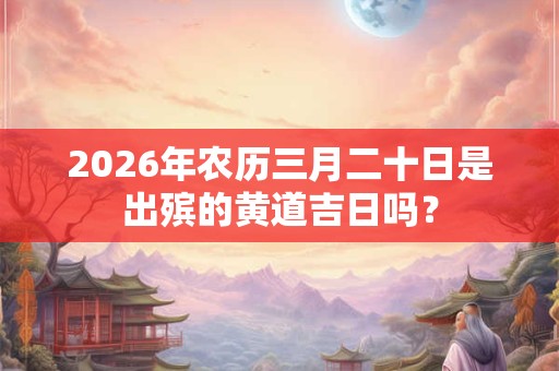 2026年农历三月二十日是出殡的黄道吉日吗? 2026年农历三月二十日是出殡的黄道吉日吗?