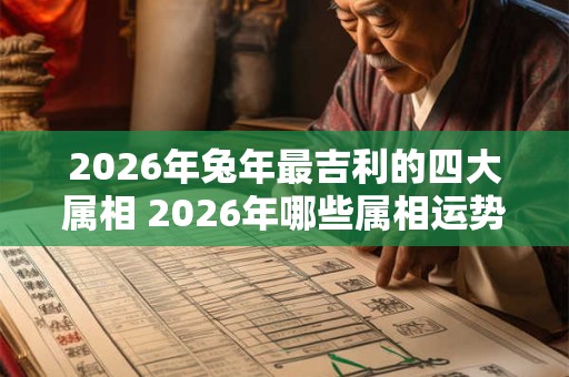 2026年兔年最吉利的四大属相 2026年哪些属相运势很好 2026年兔年最吉利的四大属相 2026年哪些属相运势很好
