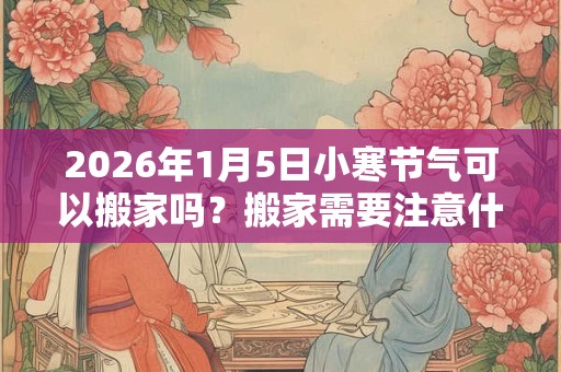 2026年1月5日小寒节气可以搬家吗?搬家需要注意什么? 2026年1月5日小寒节气可以搬家吗?搬家需要注意什么?