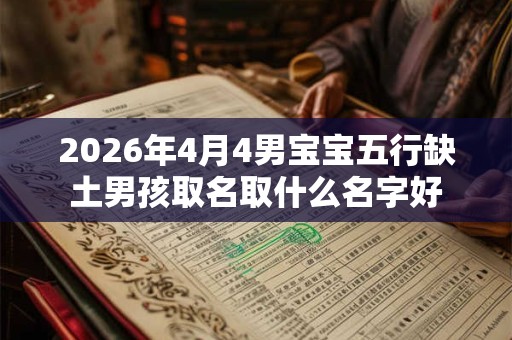2026年4月4男宝宝五行缺土男孩取名取什么名字好 2026年4月4男宝宝五行缺土男孩取名取什么名字好