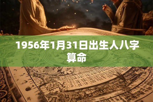 1956年1月31日出生人八字算命 1956年1月31日出生人八字算命