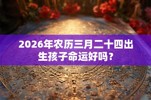 2026年农历三月二十四出生孩子命运好吗? 2026年农历三月二十四出生孩子命运好吗?