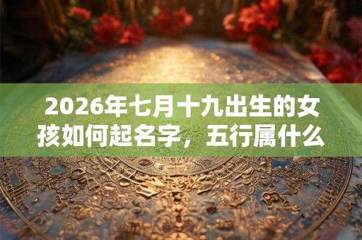 2026年七月十九出生的女孩如何起名字,五行属什么 2026年七月十九出生的女孩如何起名字,五行属什么