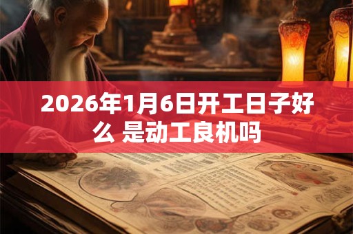 2026年1月6日开工日子好么 是动工良机吗 2026年1月6日开工日子好么 是动工良机吗