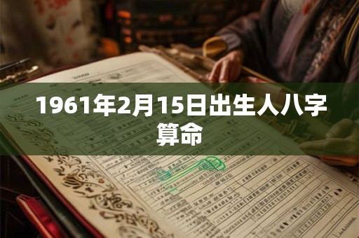 1961年2月15日出生人八字算命 1961年2月15日出生人八字算命