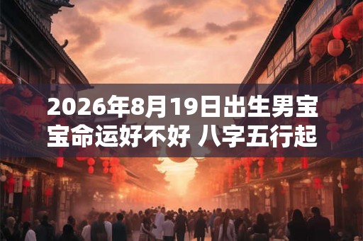 2026年8月19日出生男宝宝命运好不好 八字五行起名最全款 2026年8月19日出生男宝宝命运好不好 八字五行起名最全款