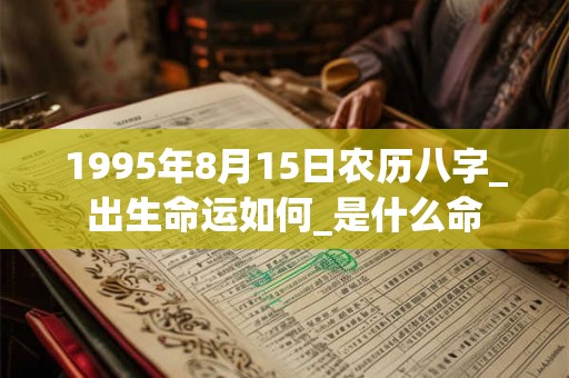 1995年8月15日农历八字_出生命运如何_是什么命 1995年8月15日农历八字_出生命运如何_是什么命