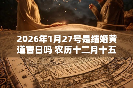 2026年1月27号是结婚黄道吉日吗 农历十二月十五宜嫁娶吗 2026年1月27号是结婚黄道吉日吗 农历十二月十五宜嫁娶吗