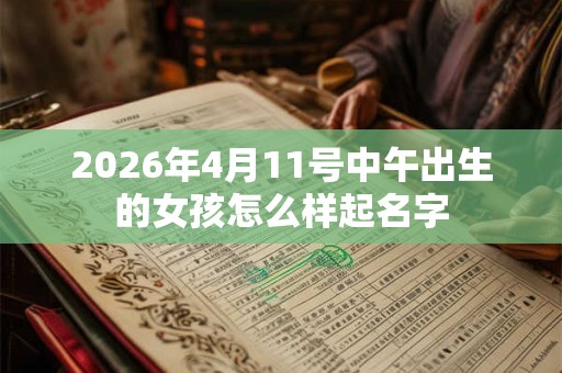 2026年4月11号中午出生的女孩怎么样起名字