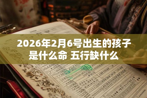 2026年2月6号出生的孩子是什么命 五行缺什么