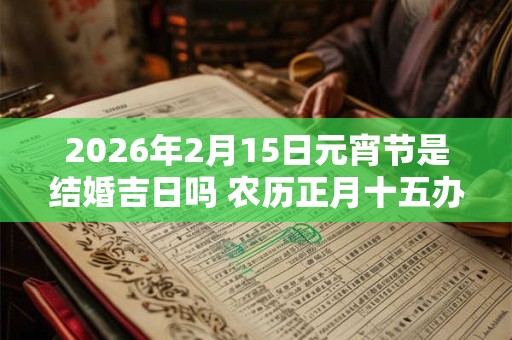2026年2月15日元宵节是结婚吉日吗 农历正月十五办婚礼如何 2026年2月15日元宵节是结婚吉日吗 农历正月十五办婚礼如何