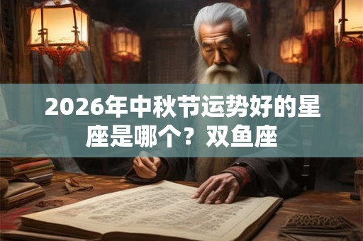 2026年中秋节运势好的星座是哪个?双鱼座 2026年中秋节运势好的星座是哪个?双鱼座