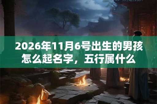 2026年11月6号出生的男孩怎么起名字,五行属什么 2026年11月6号出生的男孩怎么起名字,五行属什么
