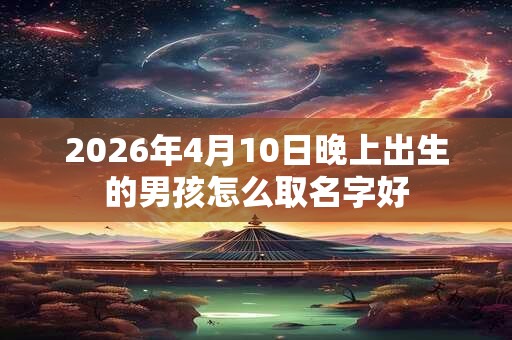 2026年4月10日晚上出生的男孩怎么取名字好 2026年4月10日晚上出生的男孩怎么取名字好