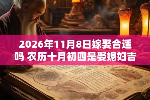 2026年11月8日嫁娶合适吗 农历十月初四是娶媳妇吉日吗
