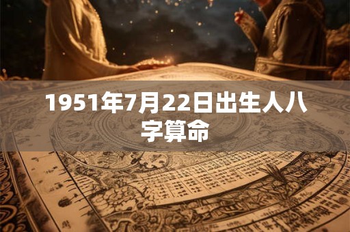 1951年7月22日出生人八字算命 1951年7月22日出生人八字算命