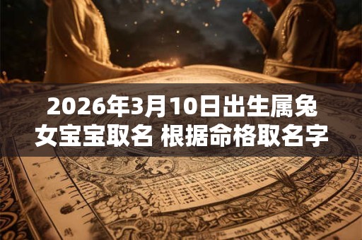 2026年3月10日出生属兔女宝宝取名 根据命格取名字