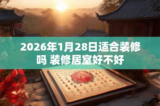 2026年1月28日适合装修吗 装修居室好不好
