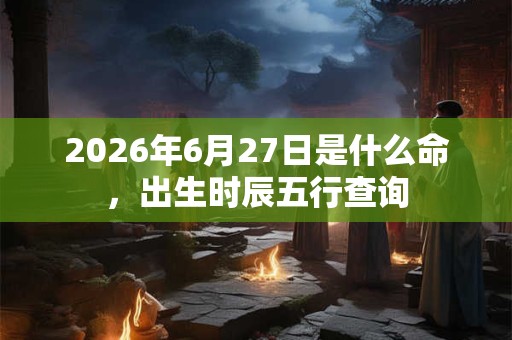 2026年6月27日是什么命,出生时辰五行查询 2026年6月27日是什么命,出生时辰五行查询