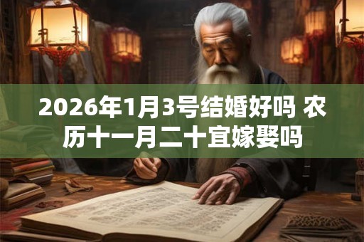2026年1月3号结婚好吗 农历十一月二十宜嫁娶吗