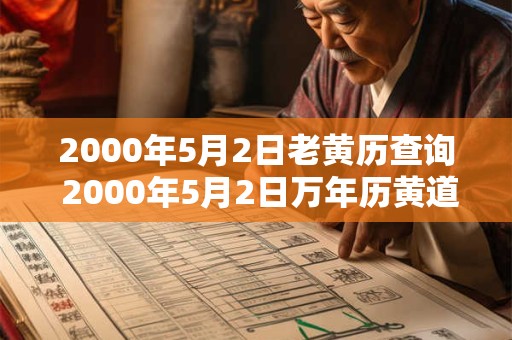 2000年5月2日老黄历查询 2000年5月2日万年历黄道吉日