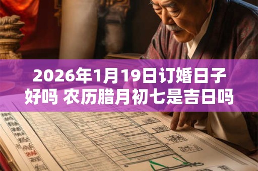 2026年1月19日订婚日子好吗 农历腊月初七是吉日吗