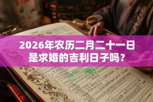 2026年农历二月二十一日是求婚的吉利日子吗? 2026年农历二月二十一日是求婚的吉利日子吗?
