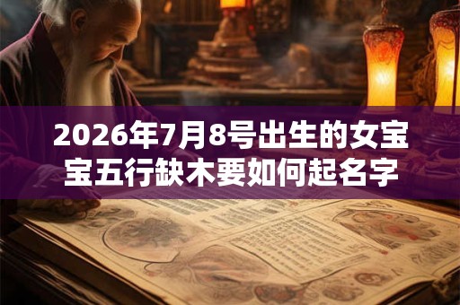 2026年7月8号出生的女宝宝五行缺木要如何起名字
