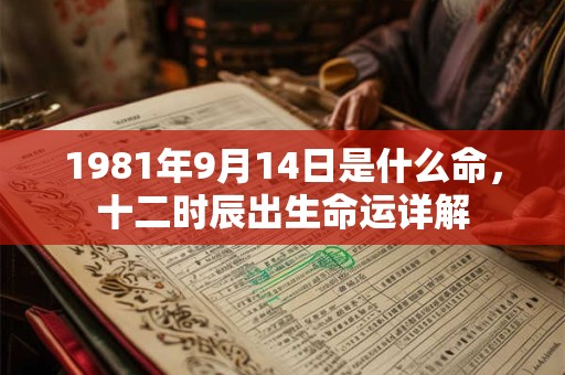 1981年9月14日是什么命,十二时辰出生命运详解 1981年9月14日是什么命,十二时辰出生命运详解