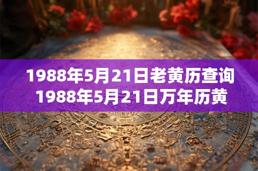 1988年5月21日老黄历查询 1988年5月21日万年历黄道吉日 1988年5月21日老黄历查询 1988年5月21日万年历黄道吉日