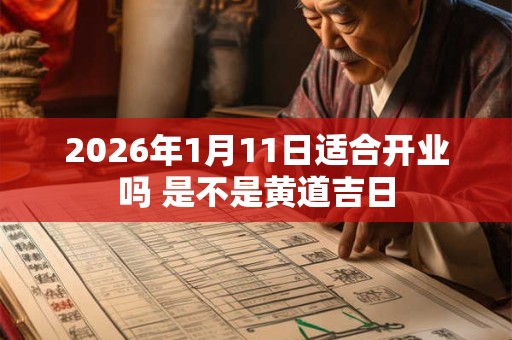 2026年1月11日适合开业吗 是不是黄道吉日