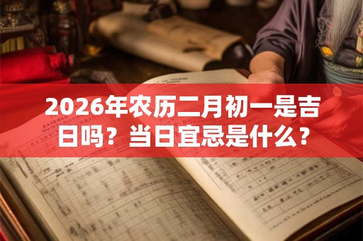 2026年农历二月初一是吉日吗？当日宜忌是什么？