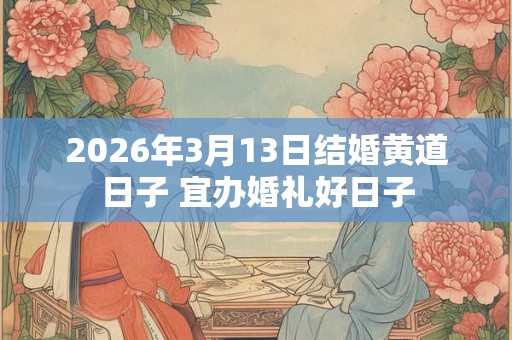 2026年3月13日结婚黄道日子 宜办婚礼好日子