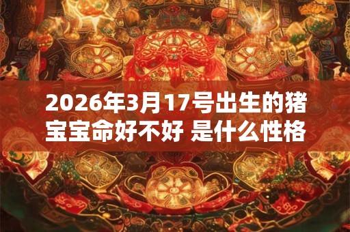 2026年3月17号出生的猪宝宝命好不好 是什么性格 2026年3月17号出生的猪宝宝命好不好 是什么性格