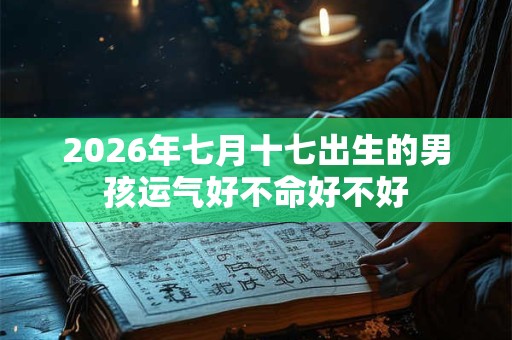 2026年七月十七出生的男孩运气好不命好不好 2026年七月十七出生的男孩运气好不命好不好