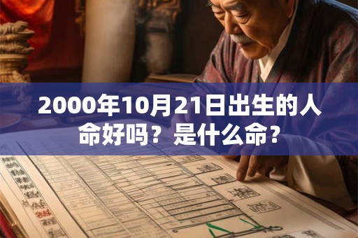 2000年10月21日出生的人命好吗?是什么命? 2000年10月21日出生的人命好吗?是什么命?