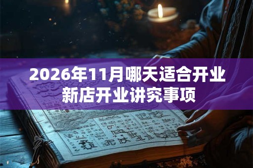 2026年11月哪天适合开业 新店开业讲究事项 2026年11月哪天适合开业 新店开业讲究事项