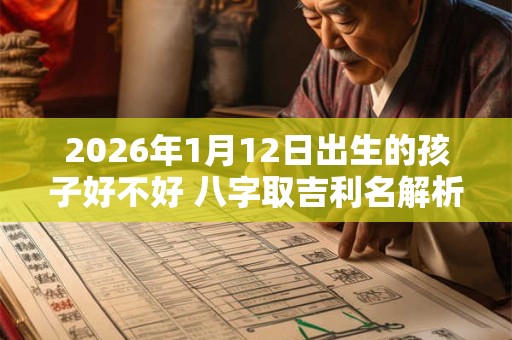 2026年1月12日出生的孩子好不好 八字取吉利名解析-择吉日网