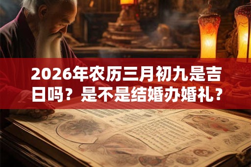 2026年农历三月初九是吉日吗？是不是结婚办婚礼？