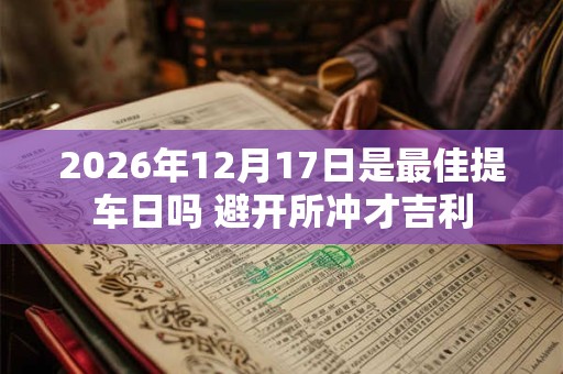 2026年12月17日是最佳提车日吗 避开所冲才吉利 2026年12月17日是最佳提车日吗 避开所冲才吉利
