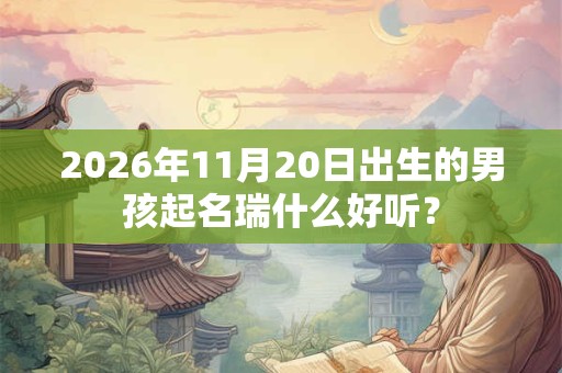 2026年11月20日出生的男孩起名瑞什么好听? 2026年11月20日出生的男孩起名瑞什么好听?