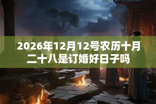 2026年12月12号农历十月二十八是订婚好日子吗 2026年12月12号农历十月二十八是订婚好日子吗