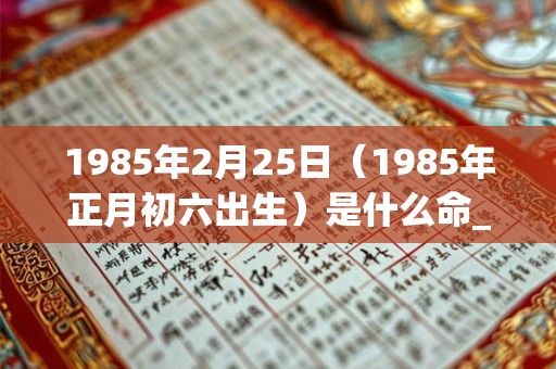 1985年2月25日(1985年正月初六出生)是什么命_命运如何 1985年2月25日(1985年正月初六出生)是什么命_命运如何