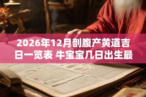 2026年12月剖腹产黄道吉日一览表 牛宝宝几日出生最好 2026年12月剖腹产黄道吉日一览表 牛宝宝几日出生最好