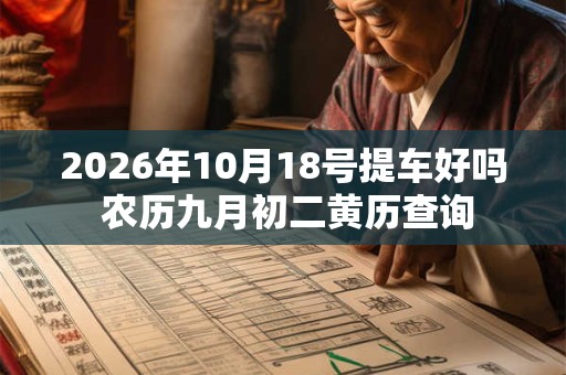 2026年10月18号提车好吗 农历九月初二黄历查询