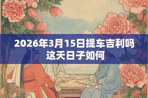 2026年3月15日提车吉利吗 这天日子如何