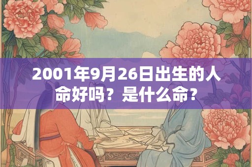 2001年9月26日出生的人命好吗？是什么命？