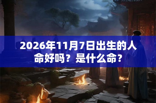 2026年11月7日出生的人命好吗?是什么命? 2026年11月7日出生的人命好吗?是什么命?