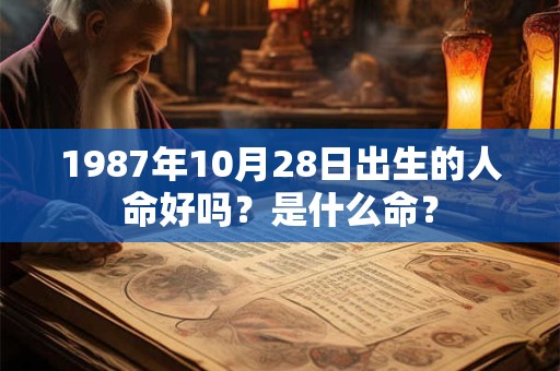 1987年10月28日出生的人命好吗？是什么命？